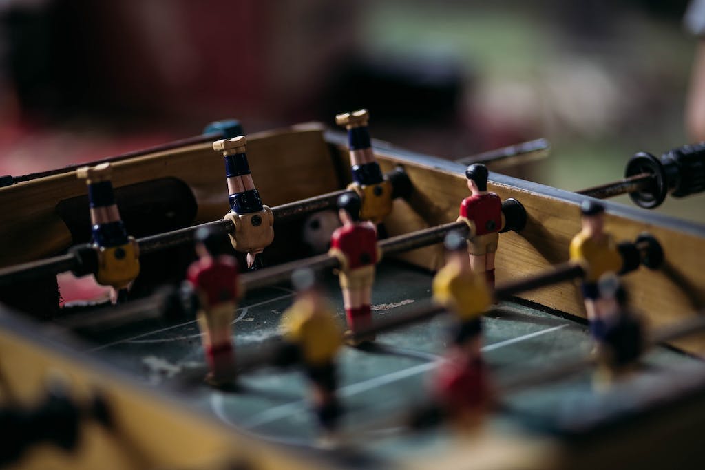 Close-up Photography of table football